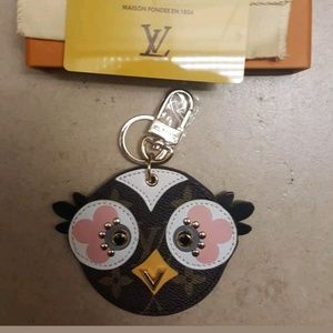 ⬇️$199 Unbranded Owl Bird Keychain Purse Charm New